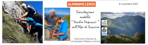 Esercitazione modello "Vecchio Vespucci" nell'Alpinismo Lento
